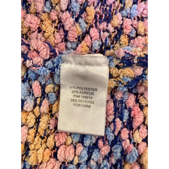 Love More Sweater Pink Purple Blue “Popcorn “ Look Size Large GORGEOUS! - Picture 9 of 11